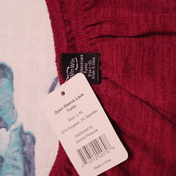 NWT Womens L-XL open sleeve tunic - Picture 5 of 6